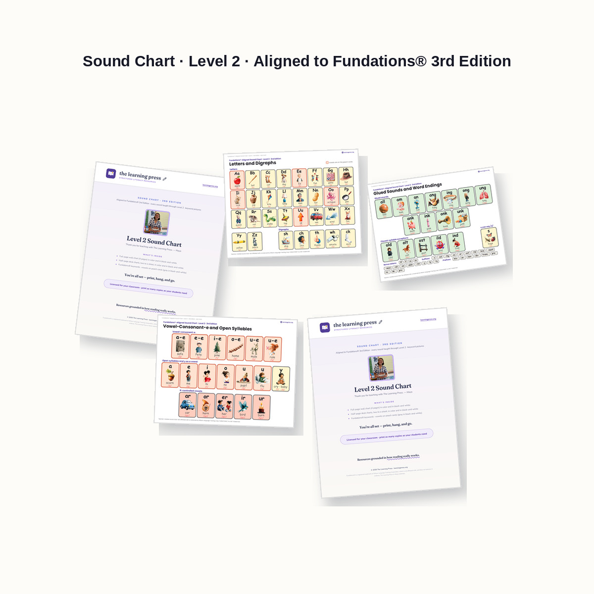 Preview of Sound Chart · Level 2 · Aligned to Fundations® 3rd Edition