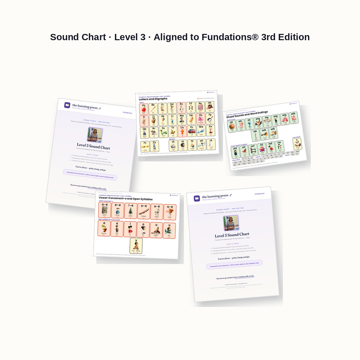 Preview of Sound Chart · Level 3 · Aligned to Fundations® 3rd Edition