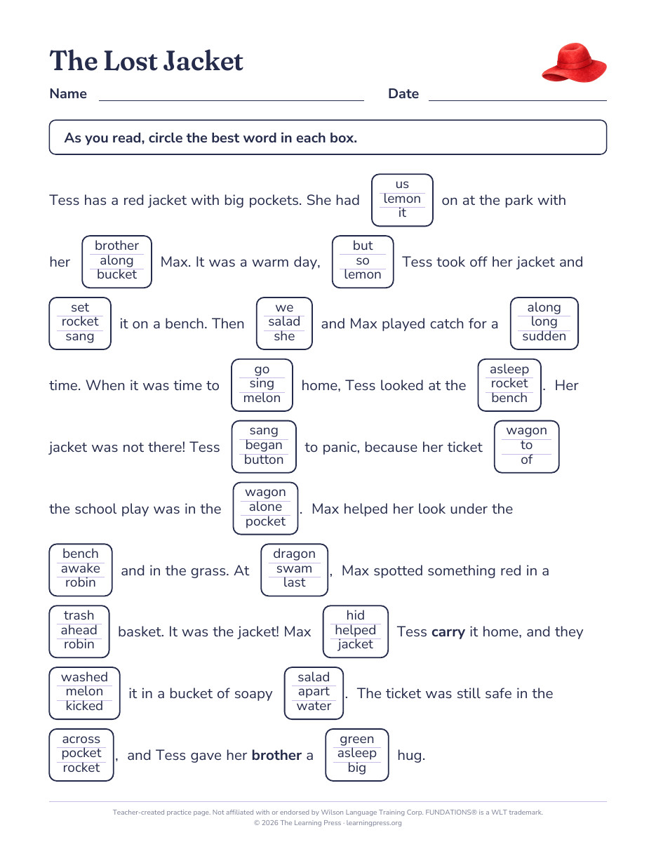 Preview page 3 of Fundations®-Aligned Maze Passages · Level 3 Unit 5