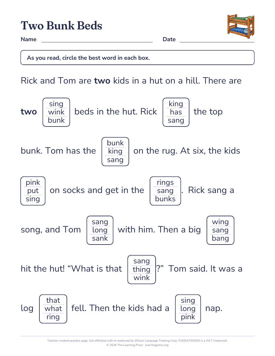 Preview page 2 of Fundations®-Aligned Maze Passages · Level 1 Unit 7