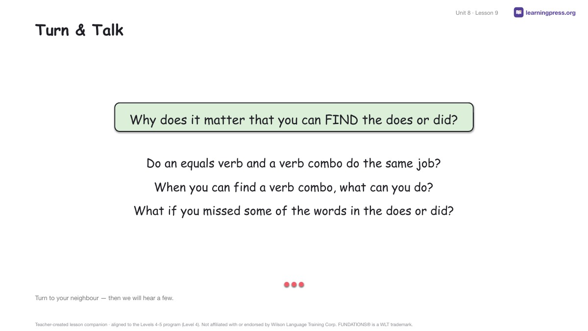 Preview page 4 of Fundations Level 4 Unit 8 Lesson Slides