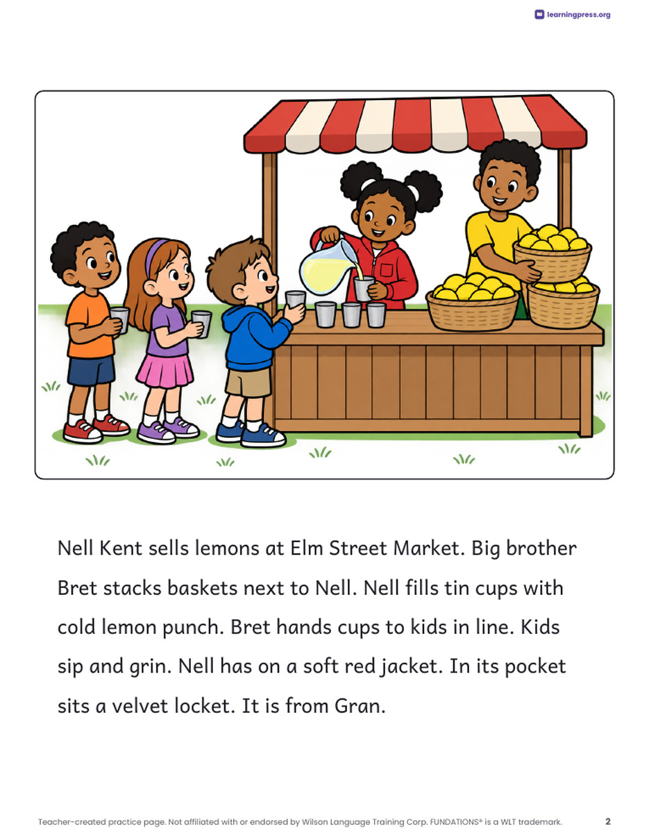 Preview page 3 of Fundations®-Aligned Decodable Reader · Level 3 Unit 5