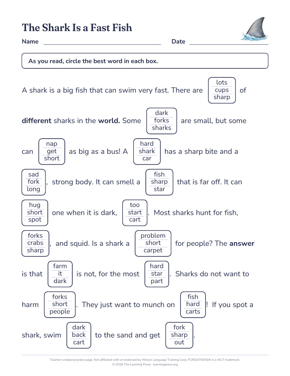 Preview page 2 of Fundations®-Aligned Maze Passages · Level 2 Unit 8
