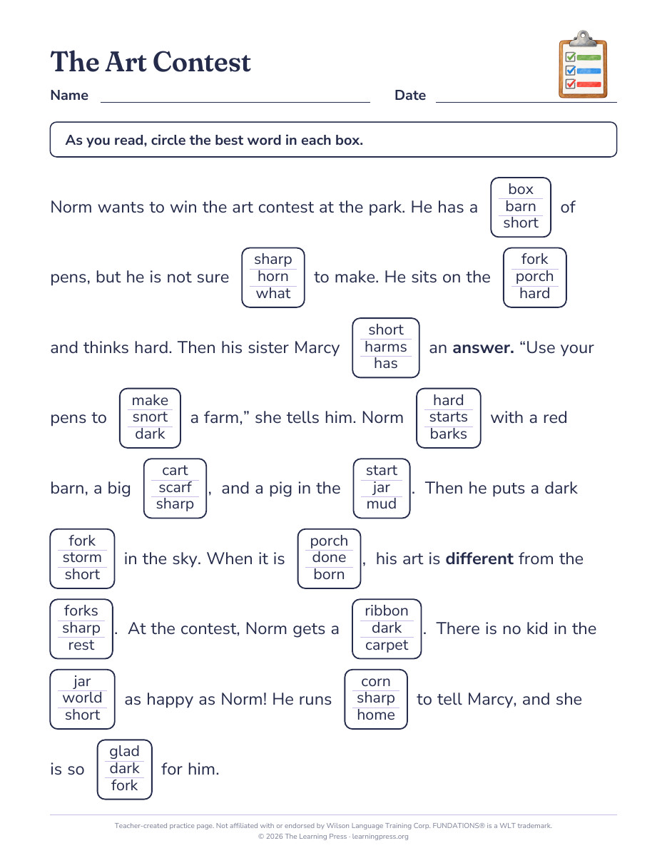 Preview page 3 of Fundations®-Aligned Maze Passages · Level 2 Unit 8
