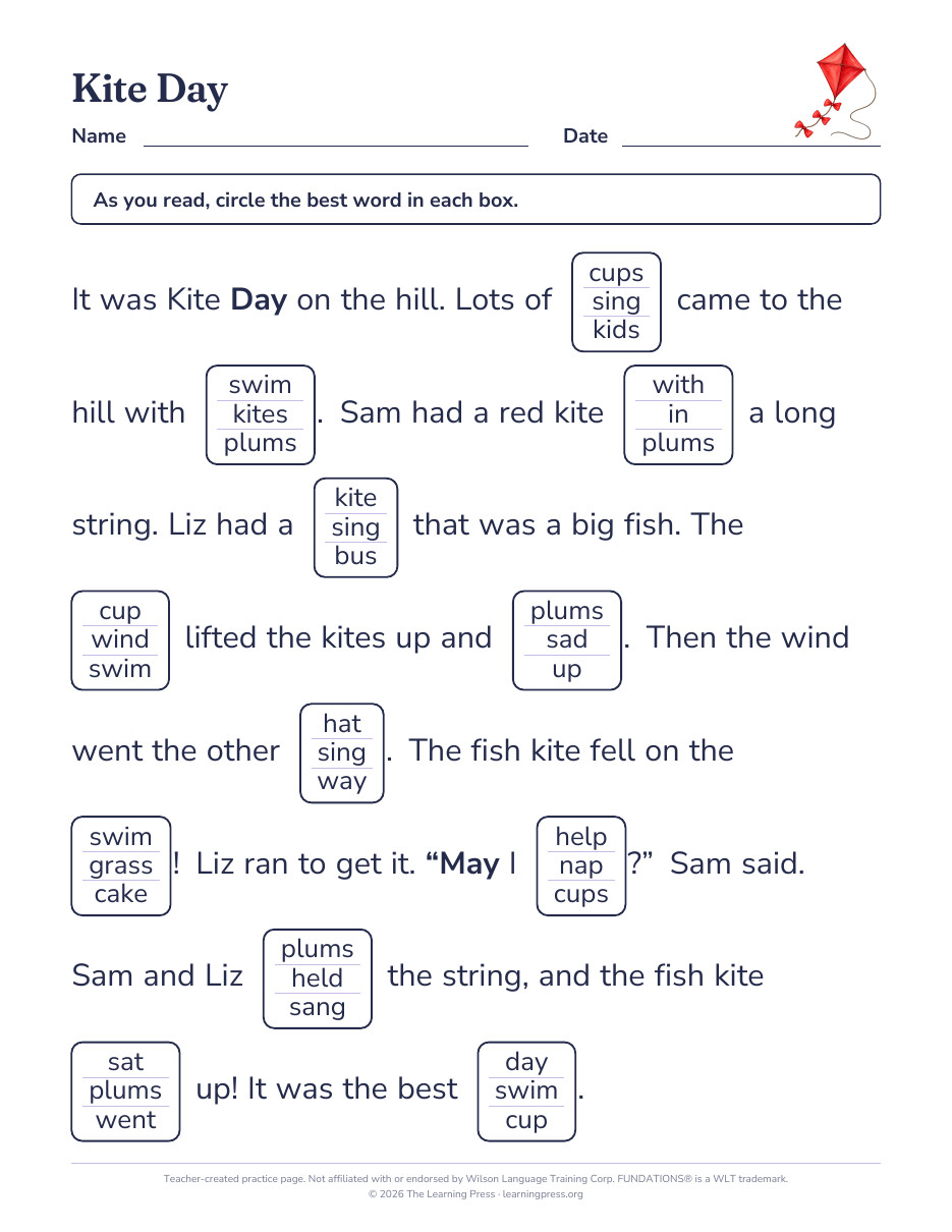 Preview page 3 of Fundations®-Aligned Maze Passages · Level 1 Unit 14