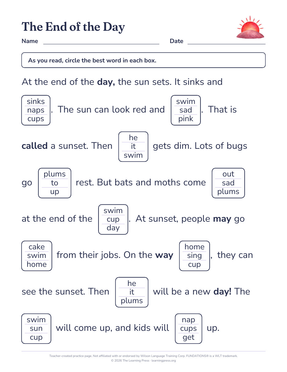 Preview page 4 of Fundations®-Aligned Maze Passages · Level 1 Unit 14