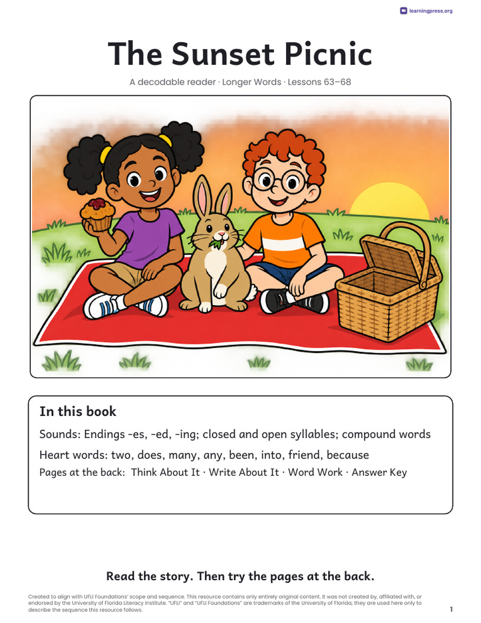 Preview page 2 of UFLI-Aligned Decodable Reader · Lessons 63–68