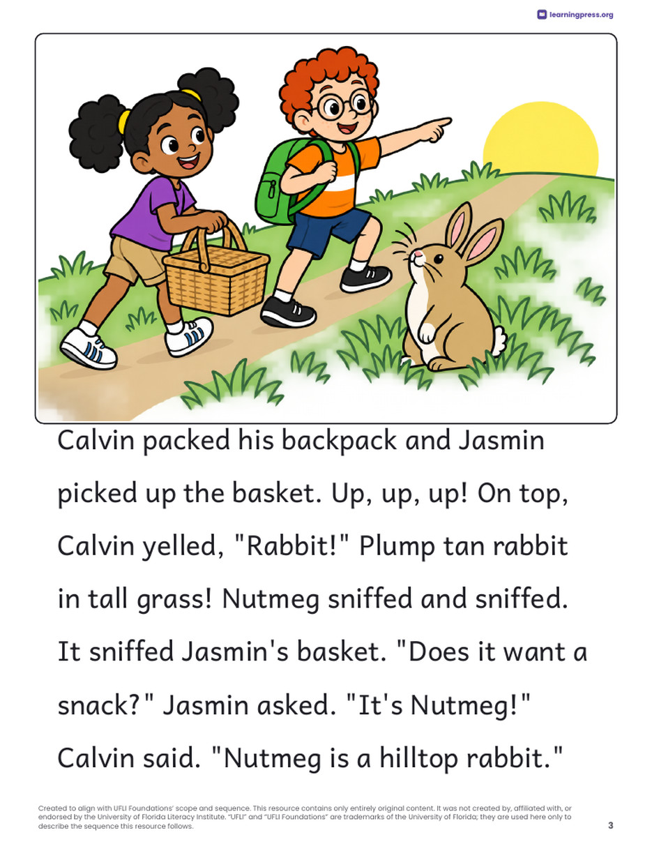 Preview page 4 of UFLI-Aligned Decodable Reader · Lessons 63–68
