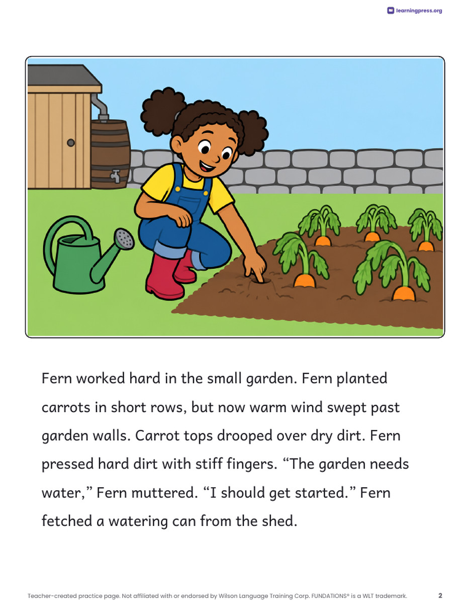 Preview page 3 of Fundations®-Aligned Decodable Reader · Level 3 Unit 9