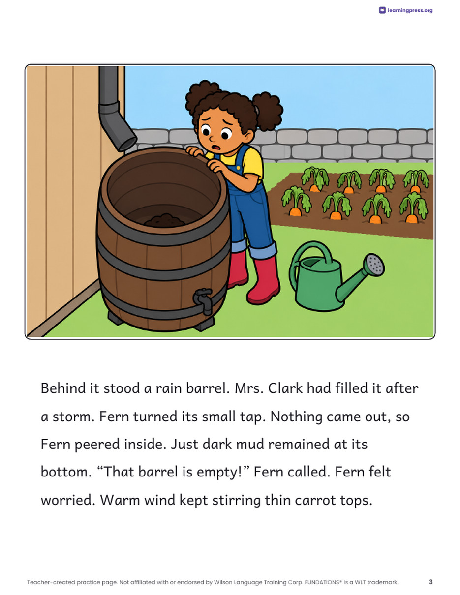 Preview page 4 of Fundations®-Aligned Decodable Reader · Level 3 Unit 9