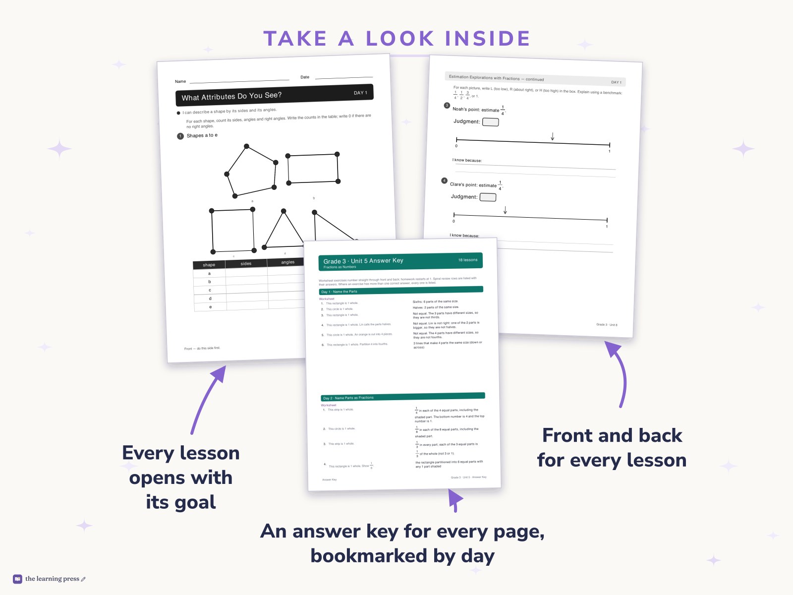 Preview page 2 of Illustrative Math (IM®) Aligned 3rd Grade Full-Year Worksheets: All 8 Units