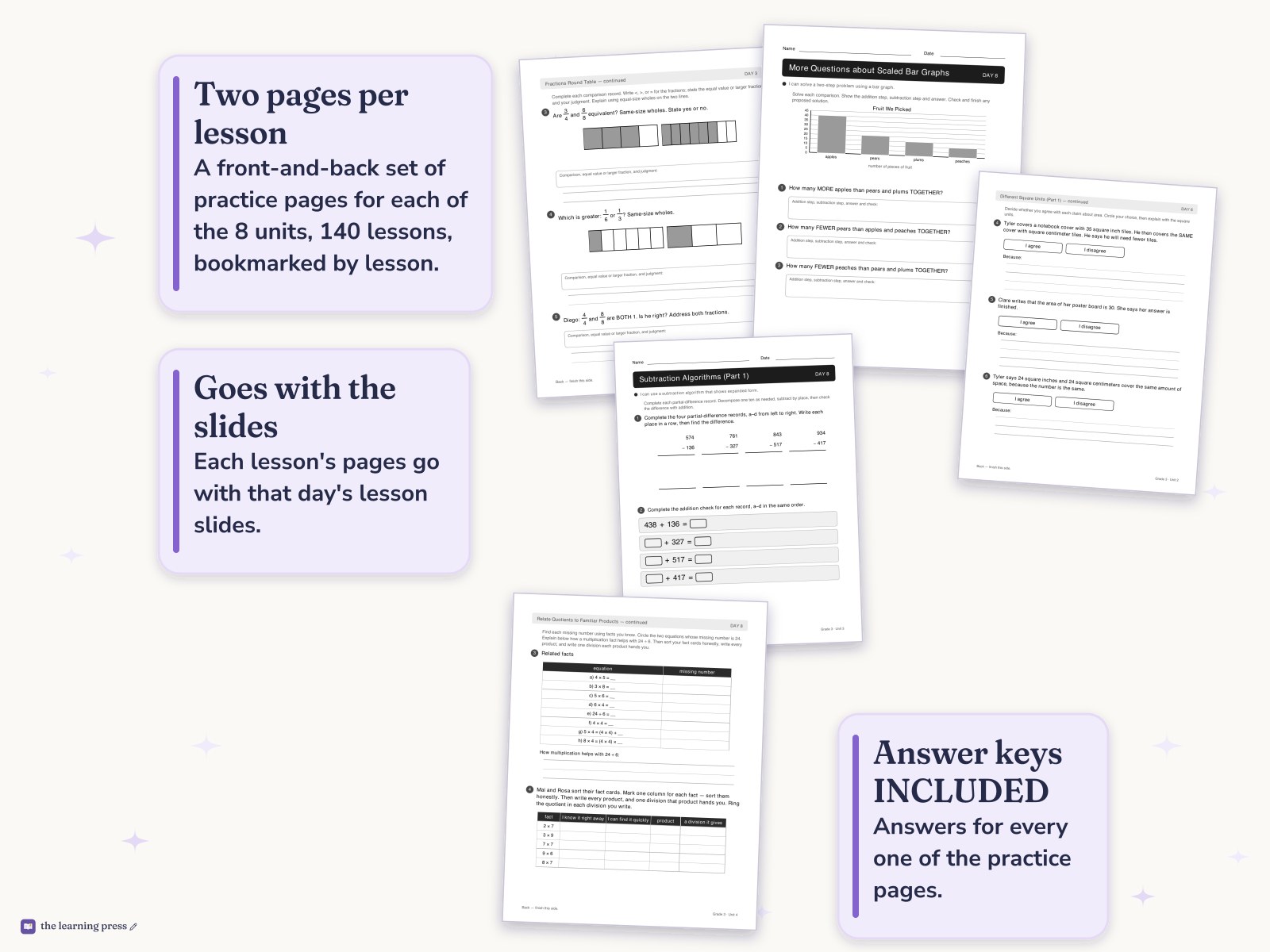 Preview page 4 of Illustrative Math (IM®) Aligned 3rd Grade Full-Year Worksheets: All 8 Units