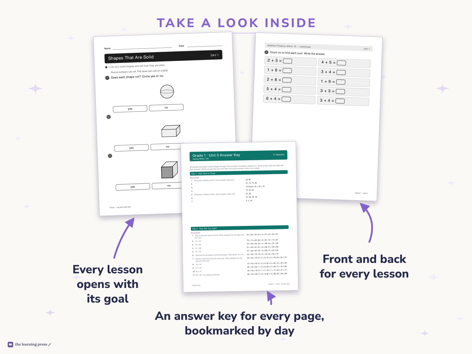Preview page 2 of Illustrative Math (IM®) Aligned 1st Grade Full-Year Worksheets: All 8 Units