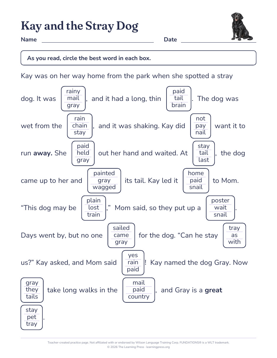 Preview page 1 of Fundations®-Aligned Maze Passages · Level 2 Unit 10