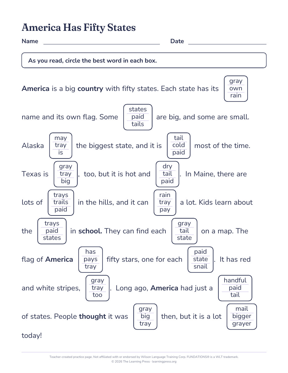 Preview page 4 of Fundations®-Aligned Maze Passages · Level 2 Unit 10