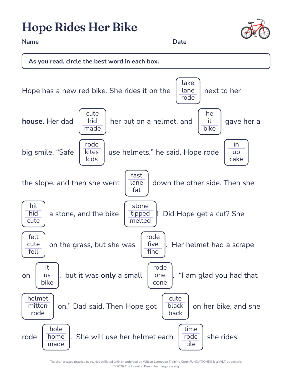 Preview page 1 of Fundations®-Aligned Maze Passages · Level 2 Unit 6