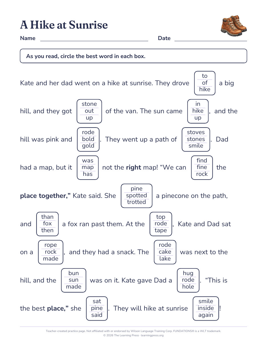 Preview page 3 of Fundations®-Aligned Maze Passages · Level 2 Unit 6