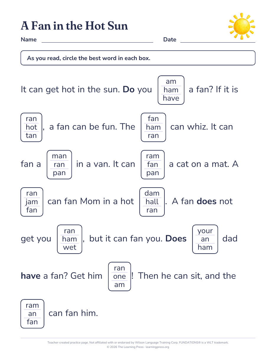 Preview page 2 of Fundations®-Aligned Maze Passages · Level 1 Unit 5