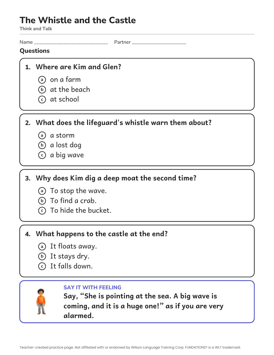 Preview page 3 of Fundations-Aligned Partner Reader's Theater · Level 3 Unit 8