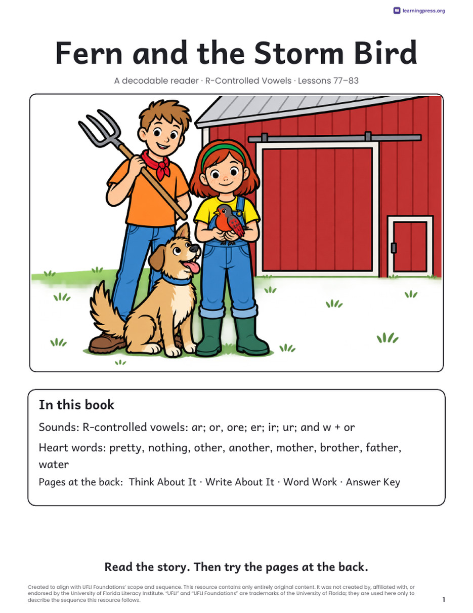 Preview page 2 of UFLI-Aligned Decodable Reader · Lessons 77–83