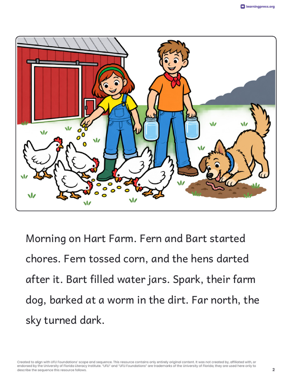 Preview page 3 of UFLI-Aligned Decodable Reader · Lessons 77–83