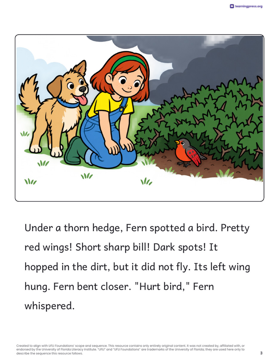 Preview page 4 of UFLI-Aligned Decodable Reader · Lessons 77–83