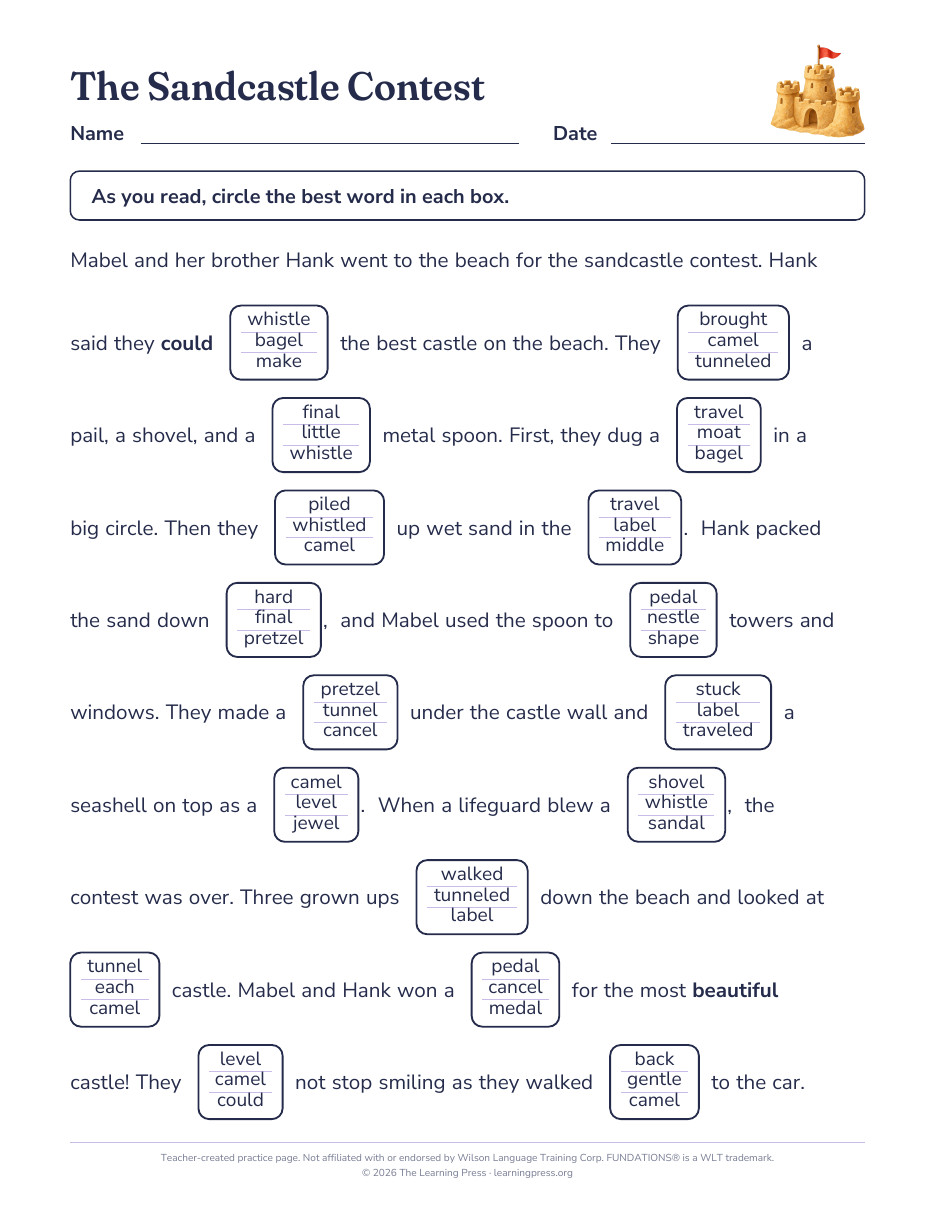 Preview page 2 of Fundations®-Aligned Maze Passages · Level 3 Unit 8