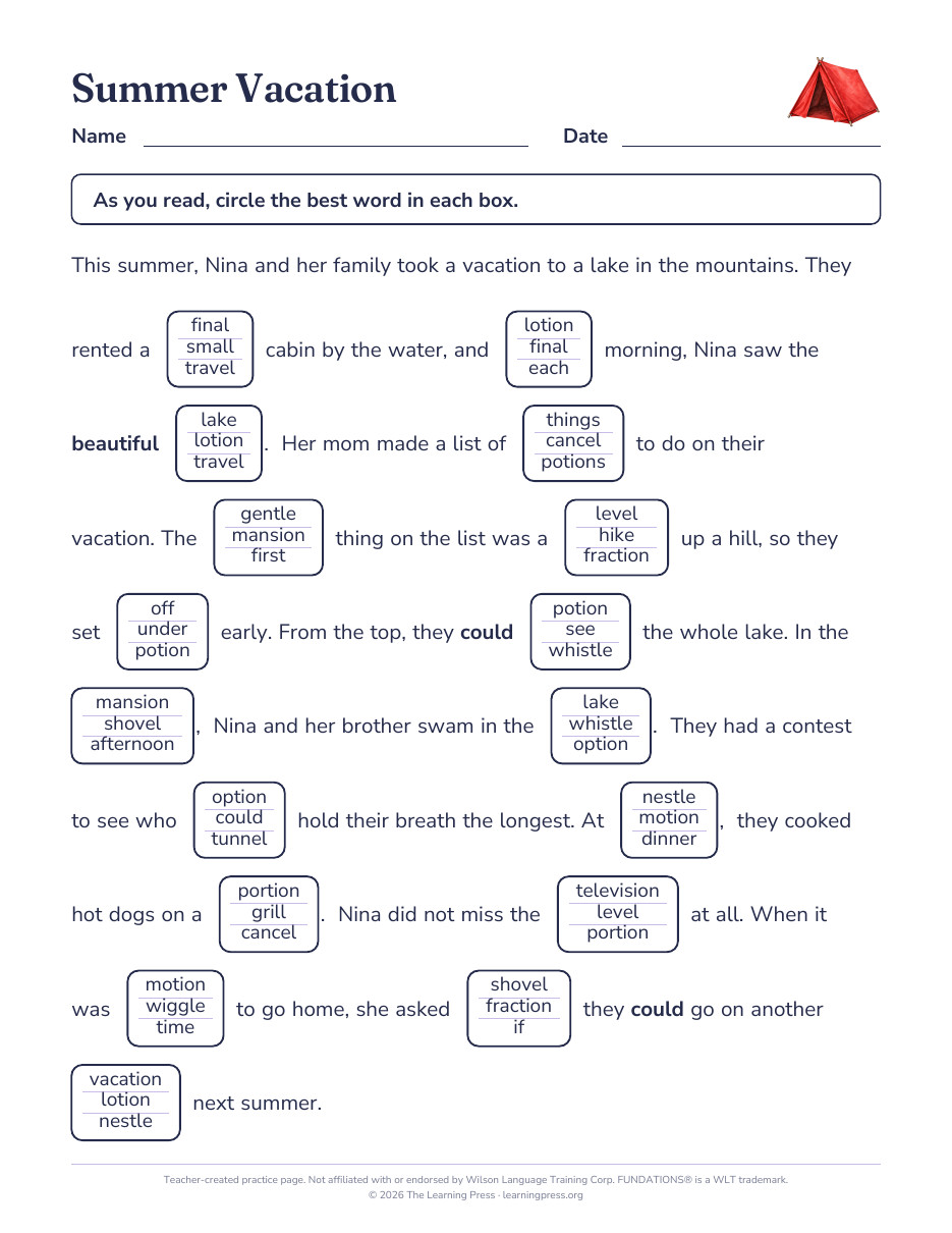 Preview page 3 of Fundations®-Aligned Maze Passages · Level 3 Unit 8