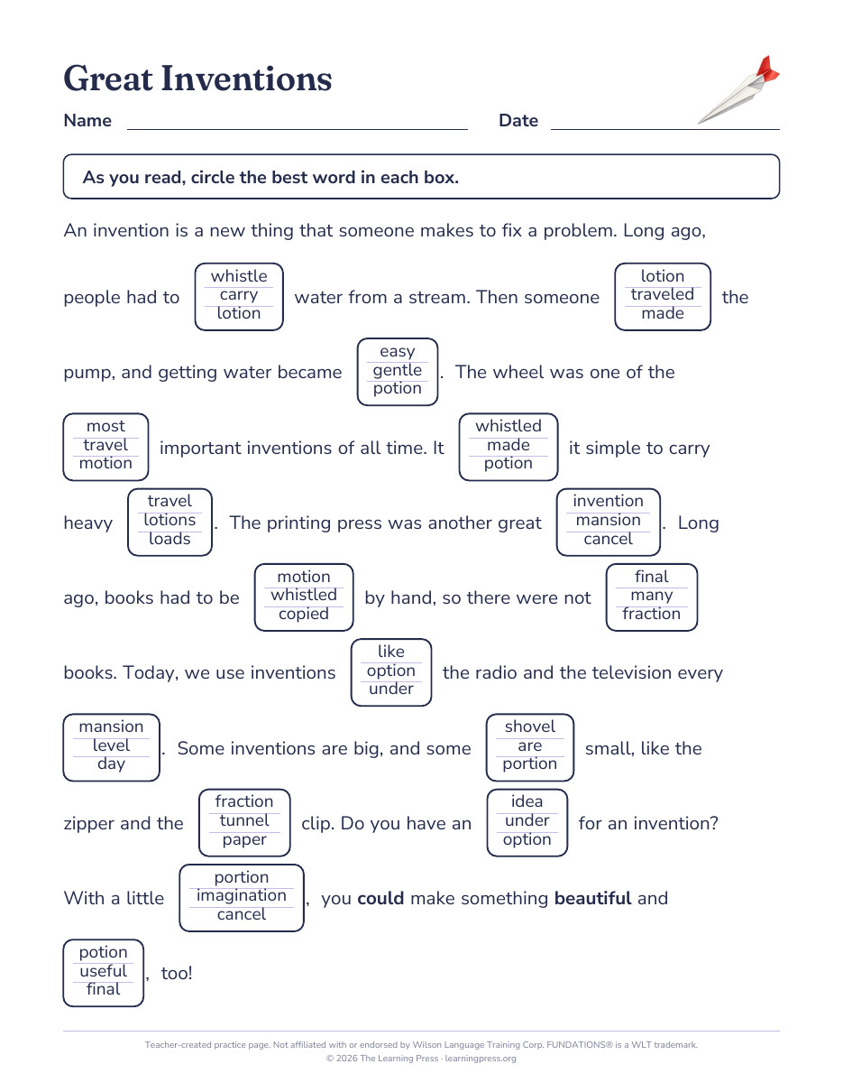 Preview page 4 of Fundations®-Aligned Maze Passages · Level 3 Unit 8