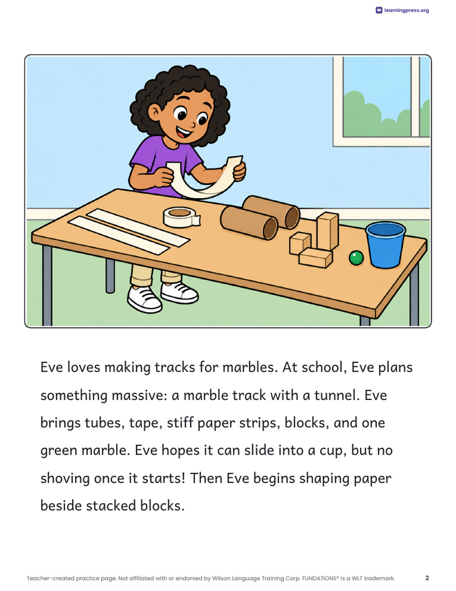 Preview page 3 of Fundations®-Aligned Decodable Reader · Level 3 Unit 4