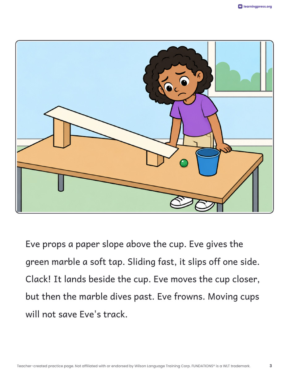 Preview page 4 of Fundations®-Aligned Decodable Reader · Level 3 Unit 4