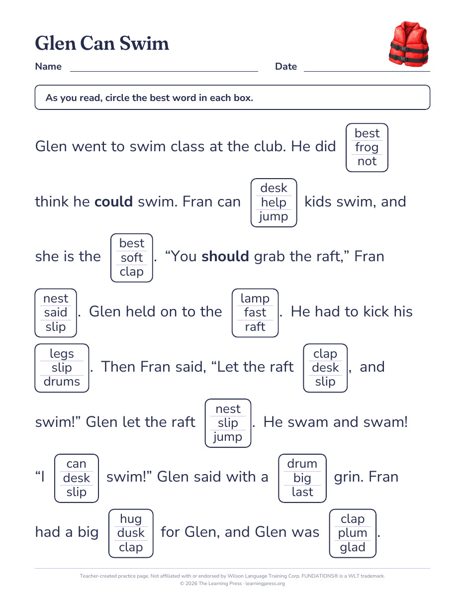 Preview page 1 of Fundations®-Aligned Maze Passages · Level 1 Unit 8
