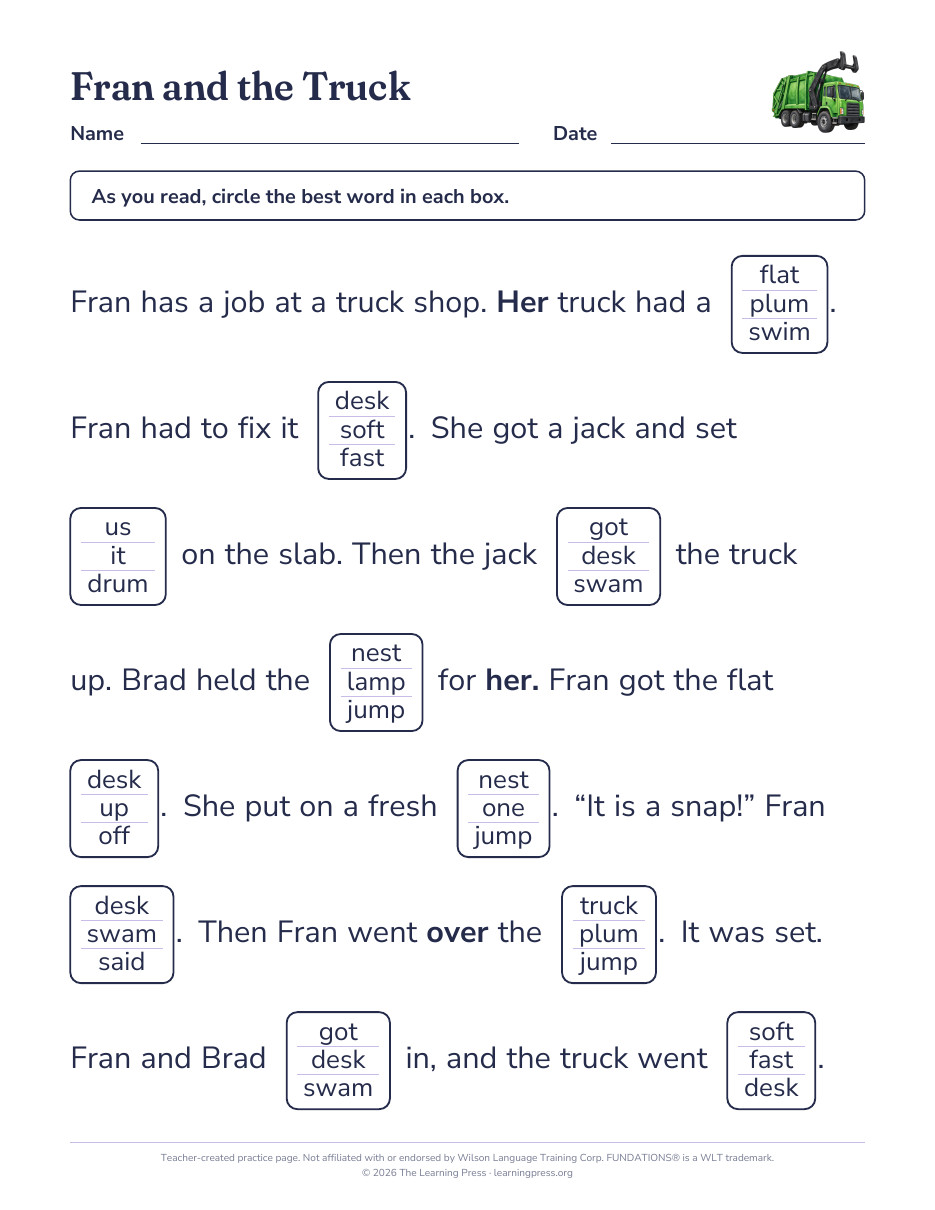 Preview page 3 of Fundations®-Aligned Maze Passages · Level 1 Unit 8