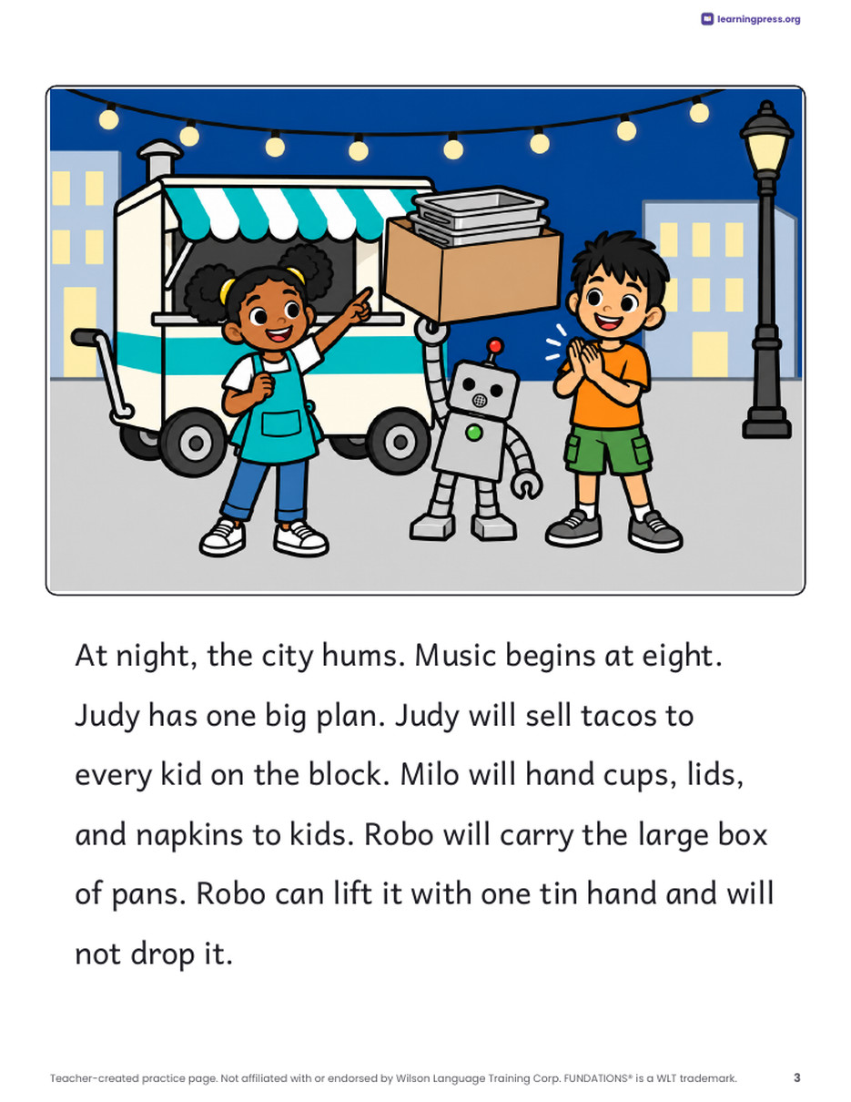 Preview page 4 of Fundations®-Aligned Decodable Reader · Level 2 Unit 7