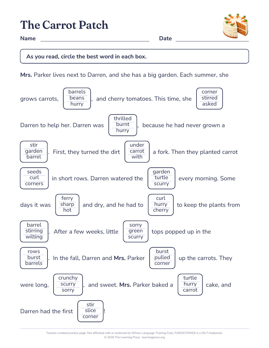 Preview page 1 of Fundations®-Aligned Maze Passages · Level 3 Unit 9