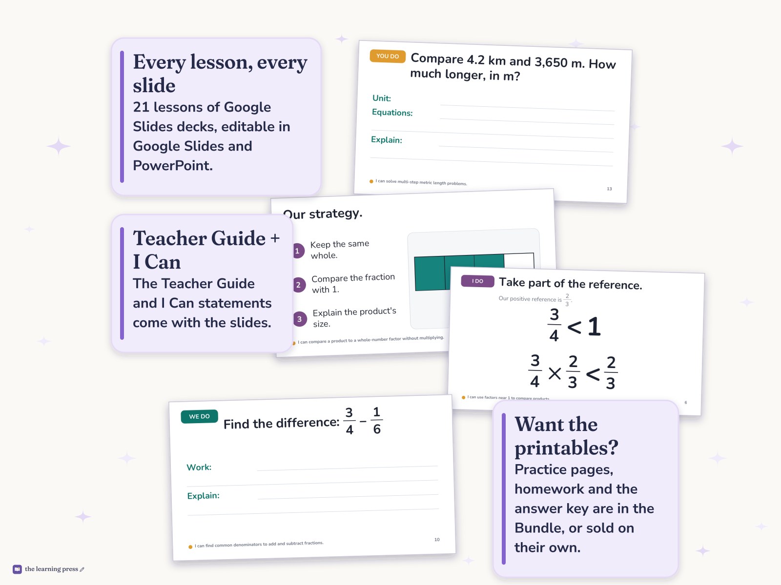 Preview page 4 of Illustrative Math (IM®) Aligned 5th Grade Unit 6 Slides: More Decimal and Fraction Operations