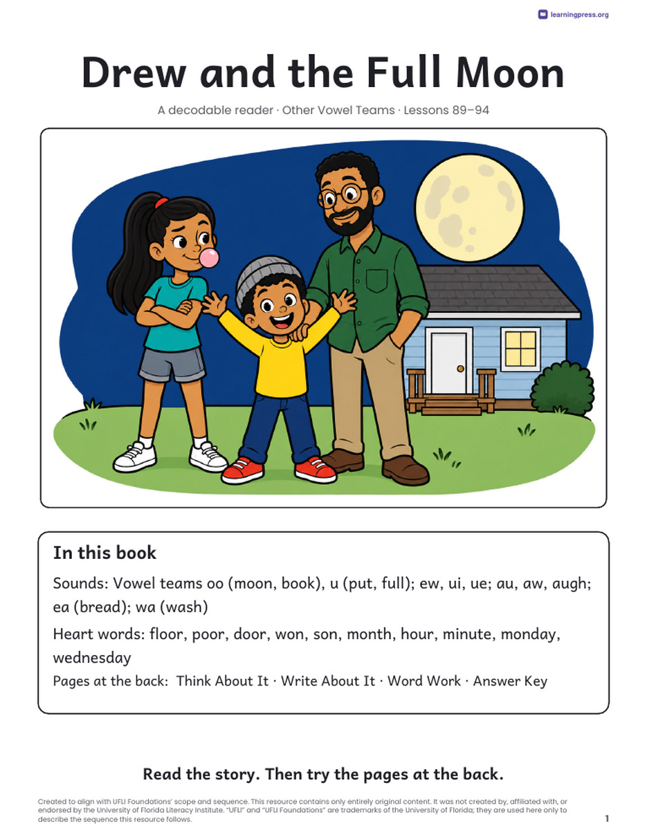Preview page 2 of UFLI-Aligned Decodable Reader · Lessons 89–94