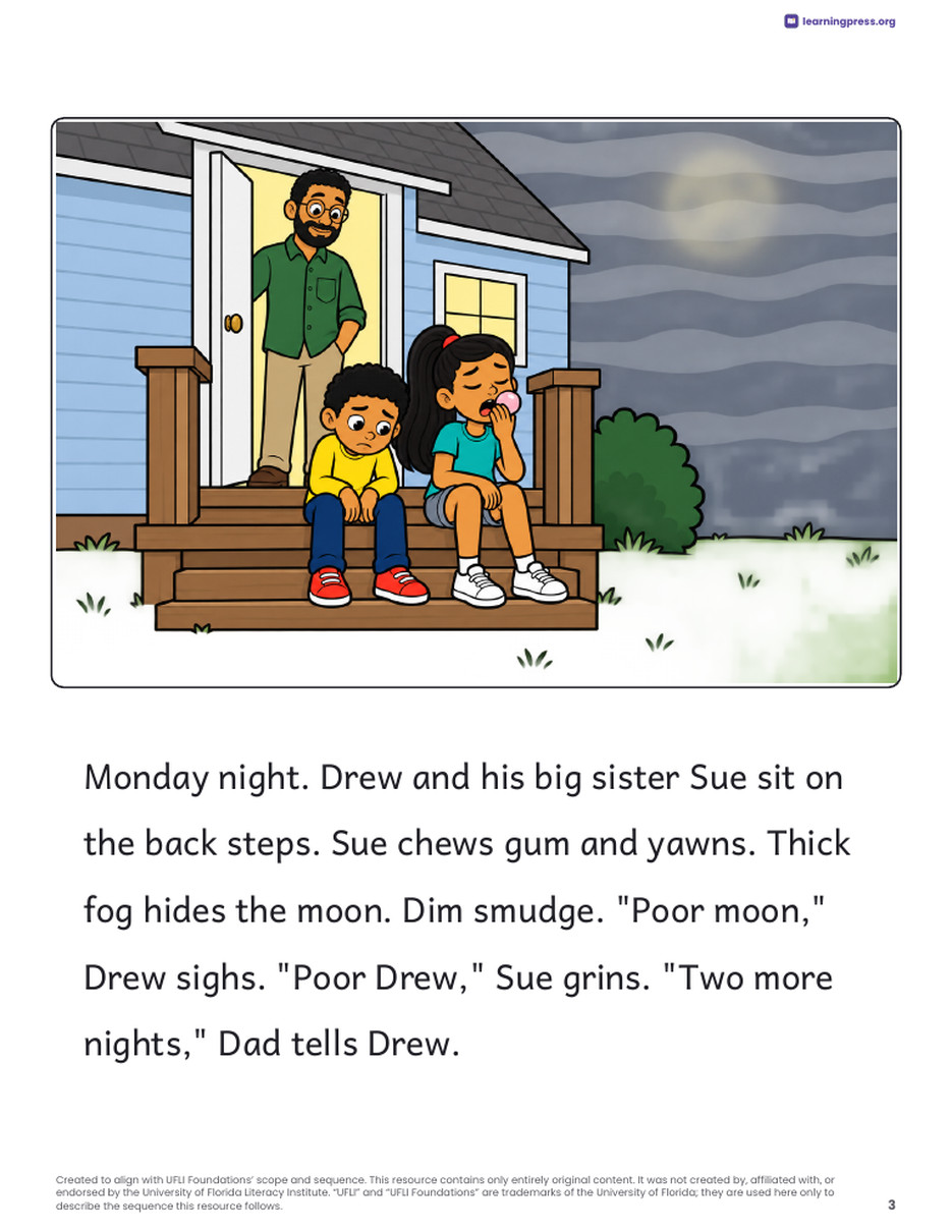 Preview page 4 of UFLI-Aligned Decodable Reader · Lessons 89–94