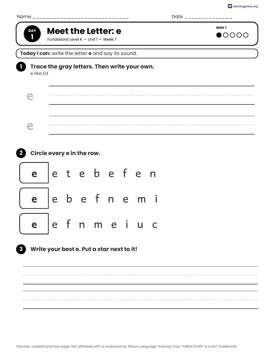 Preview page 1 of Fundations®-Aligned Kindergarten Complete Bundle + Daily Decodable Stories