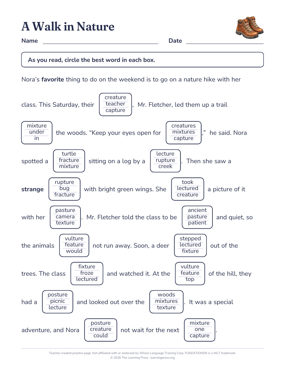 Preview page 1 of Fundations®-Aligned Maze Passages · Level 3 Unit 14