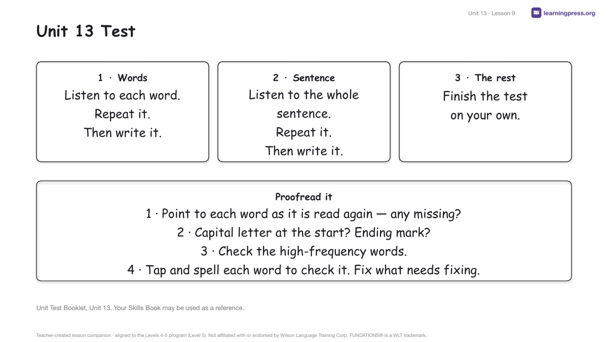 Preview page 4 of Fundations Level 5 Unit 13 Lesson Slides