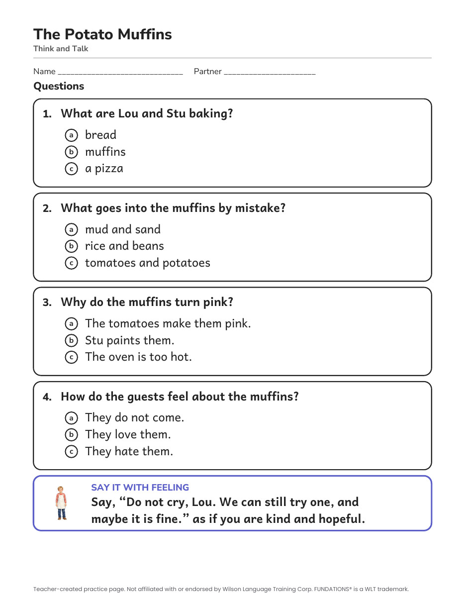 Preview page 3 of Fundations-Aligned Partner Reader's Theater · Level 3 Unit 7