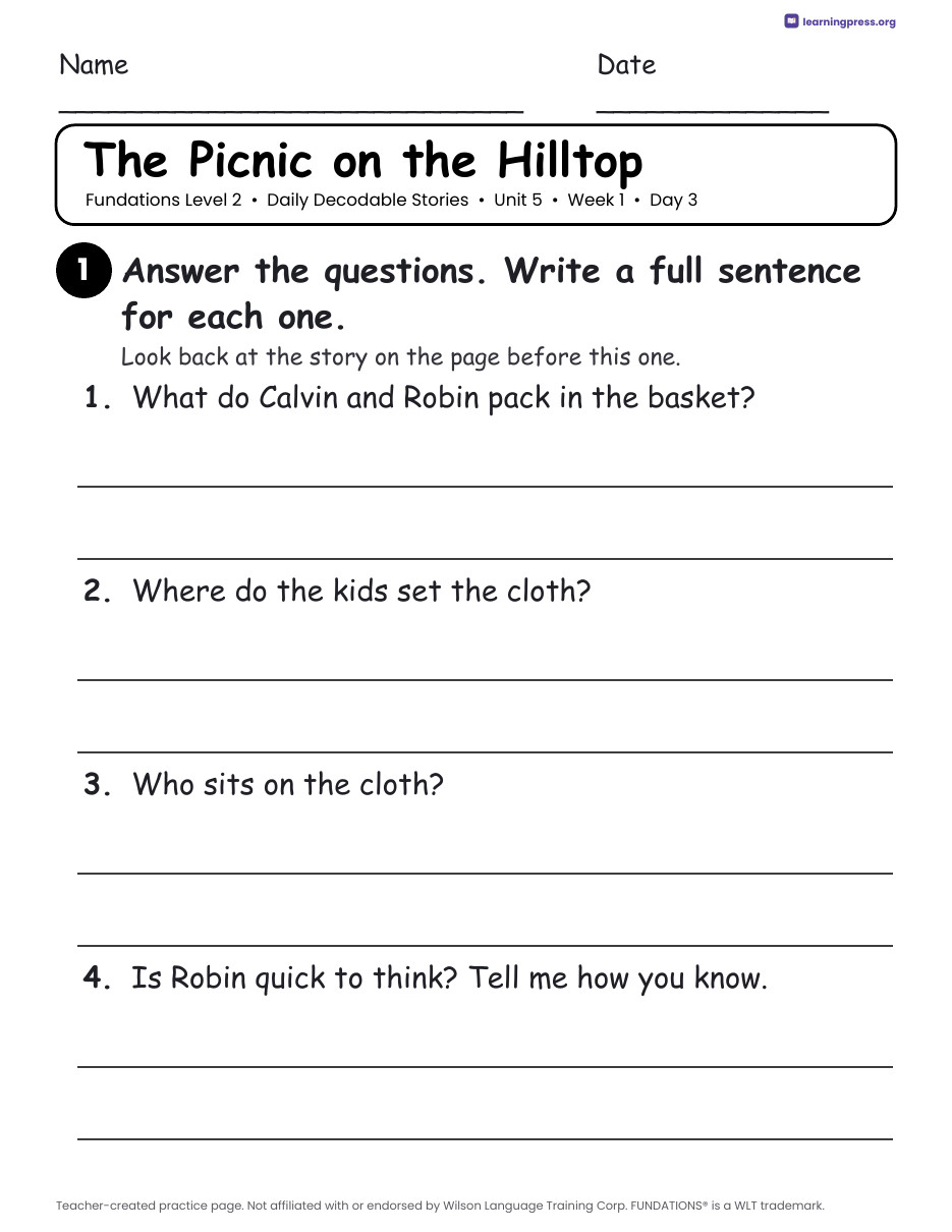 Preview page 4 of Fundations®-Aligned Level 2 Complete Bundle + Daily Decodable Stories