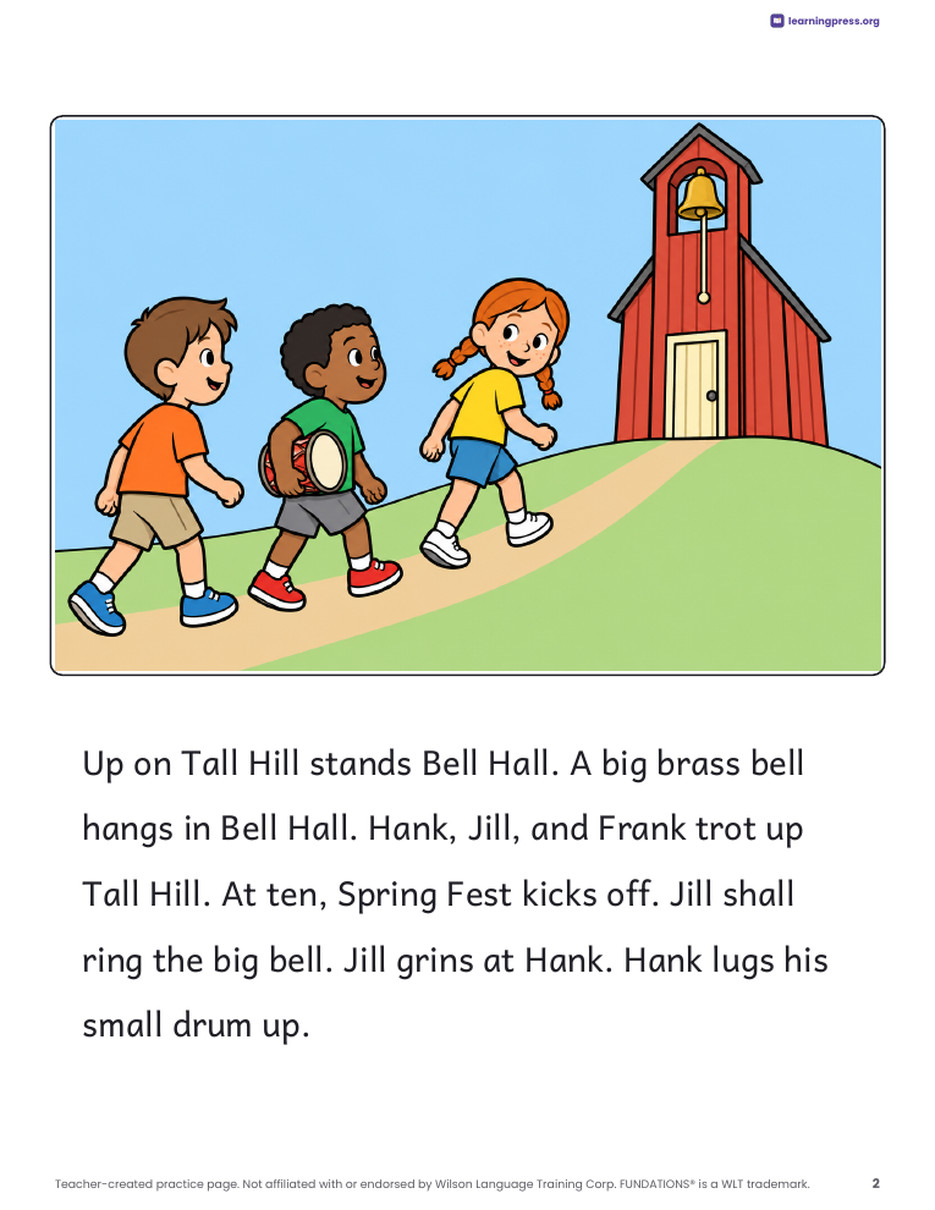 Preview page 3 of Fundations®-Aligned Decodable Reader · Level 2 Unit 2