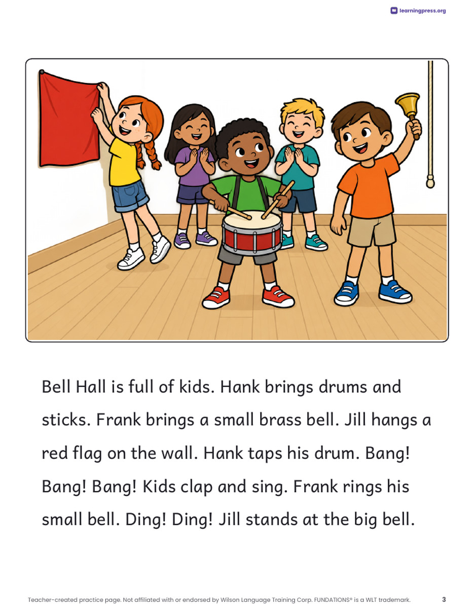 Preview page 4 of Fundations®-Aligned Decodable Reader · Level 2 Unit 2