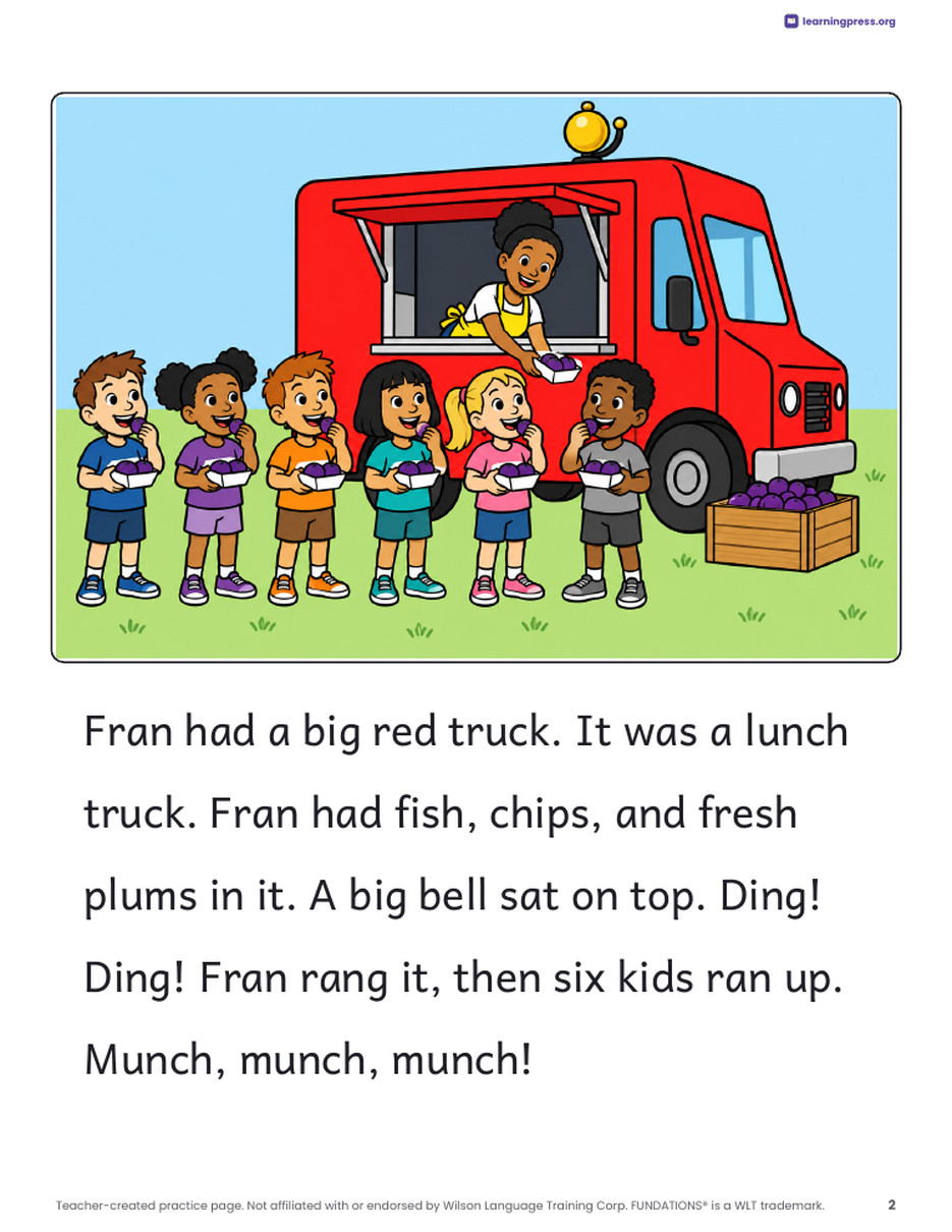 Preview page 3 of Fundations®-Aligned Decodable Reader · Level 1 Unit 8