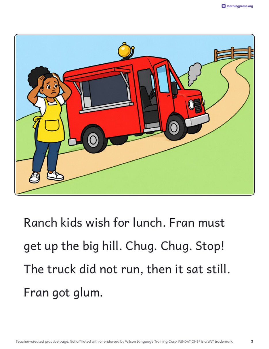 Preview page 4 of Fundations®-Aligned Decodable Reader · Level 1 Unit 8