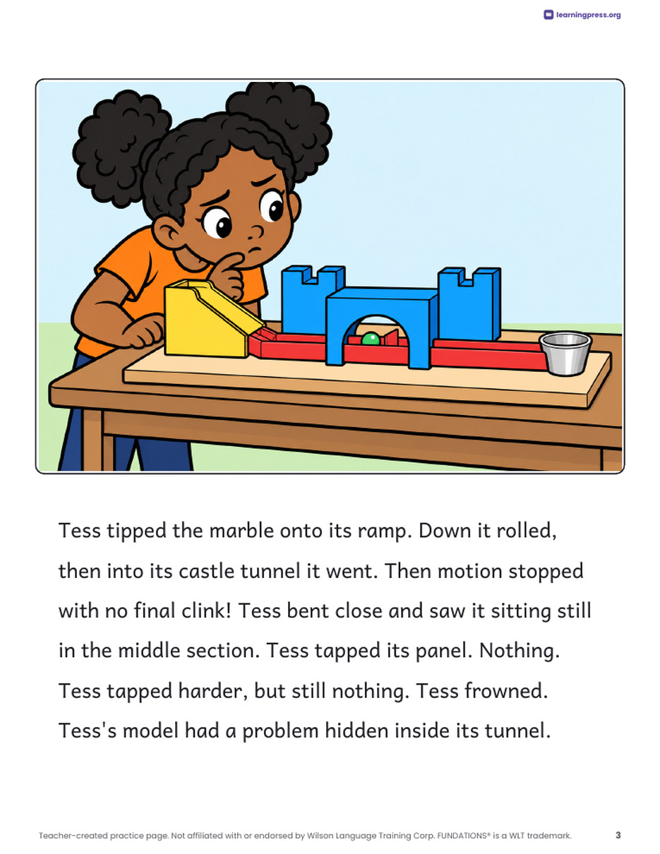 Preview page 4 of Fundations®-Aligned Decodable Reader · Level 3 Unit 8