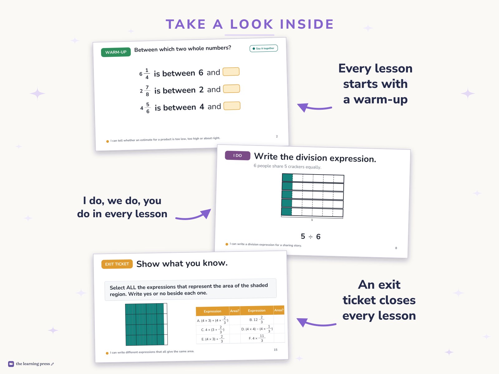 Preview page 2 of Illustrative Math (IM®) Aligned 5th Grade Unit 2 Bundle: Fractions as Quotients and Fraction Multiplication