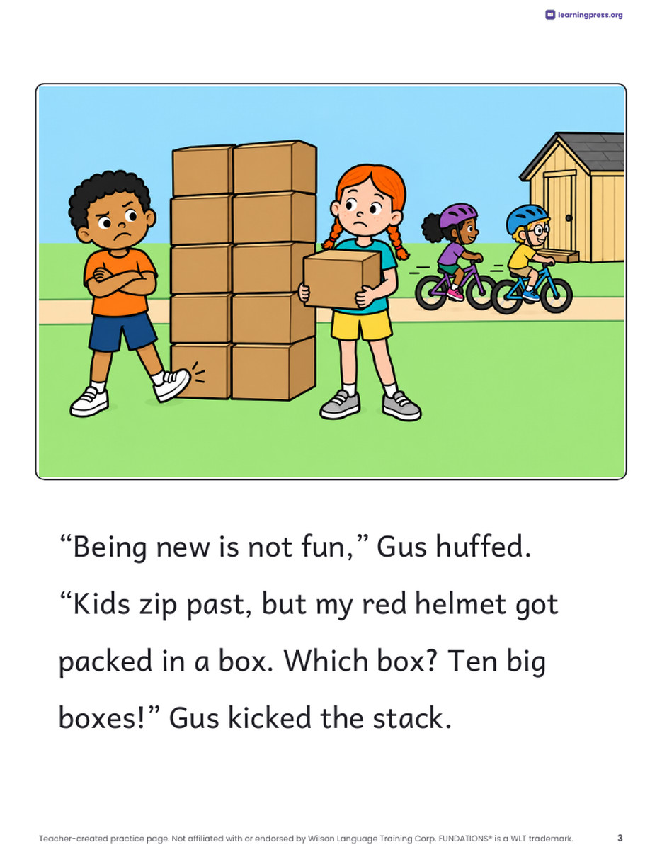 Preview page 4 of Fundations®-Aligned Decodable Reader · Level 1 Unit 13